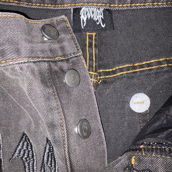 Grey Revenge straight leg Jeans - Picture 4 of 5